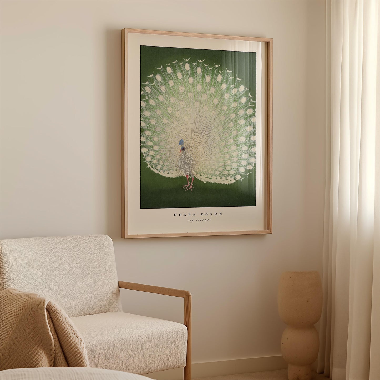 Ohara Koson - The Peacock Print