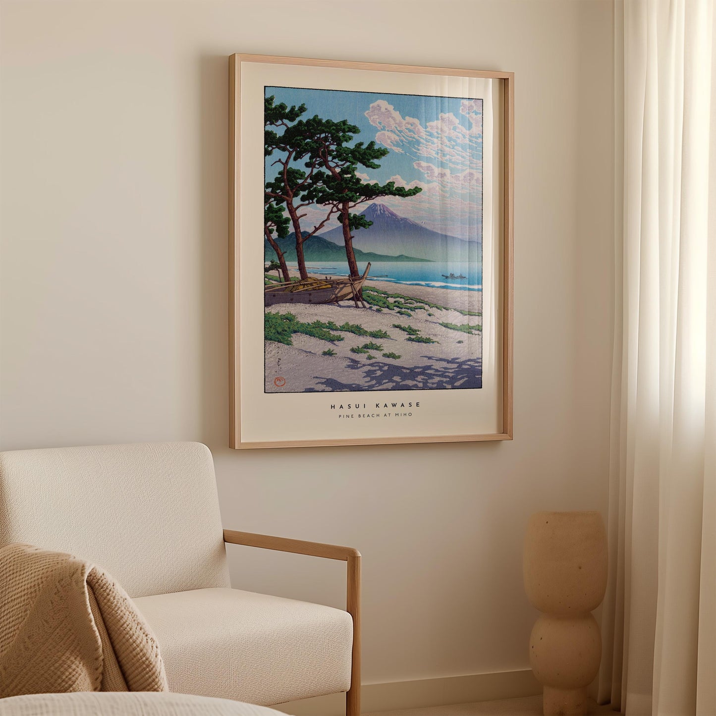 Hasui Kawase - Pine Beach at Miho Print