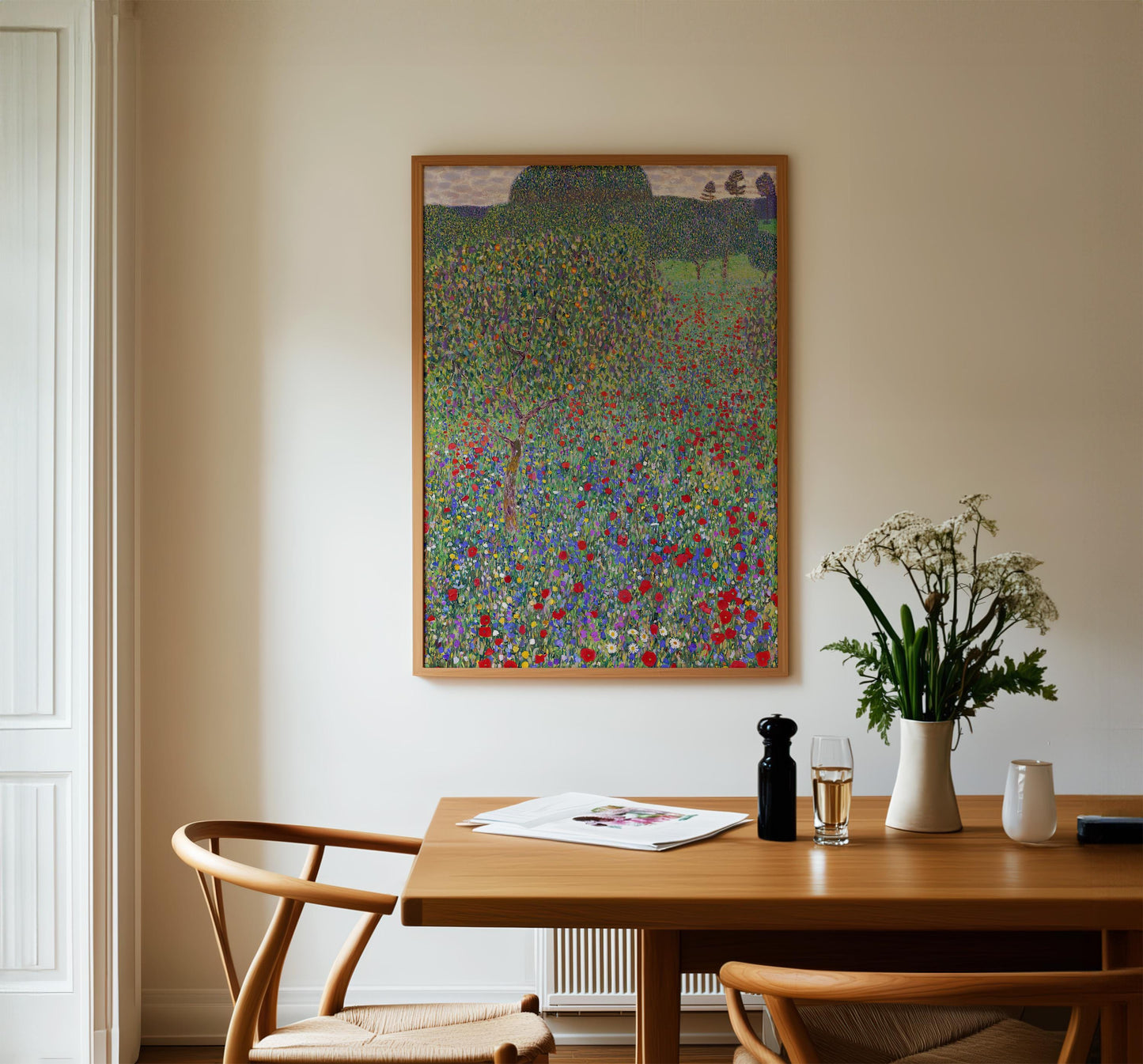 Gustav Klimt - Poppy Field Art Print