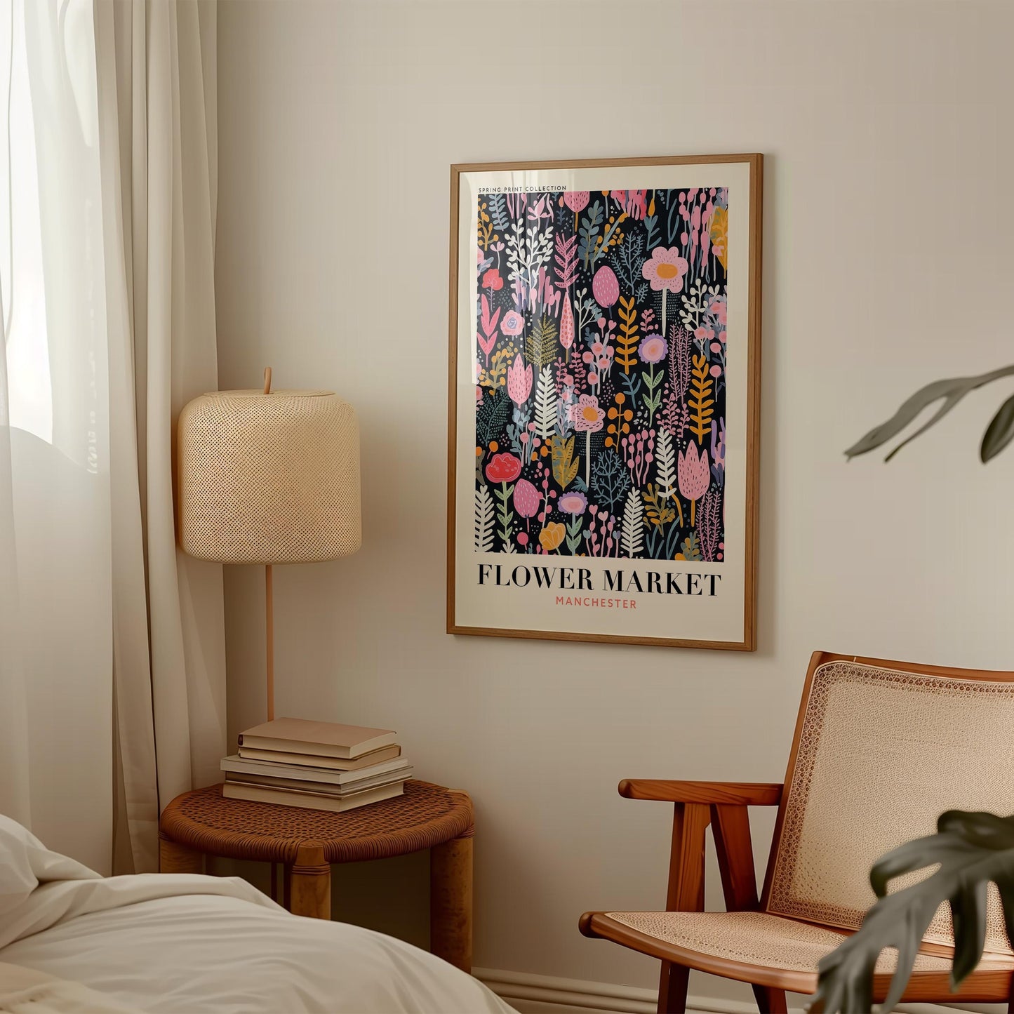 Manchester Flower Market Print