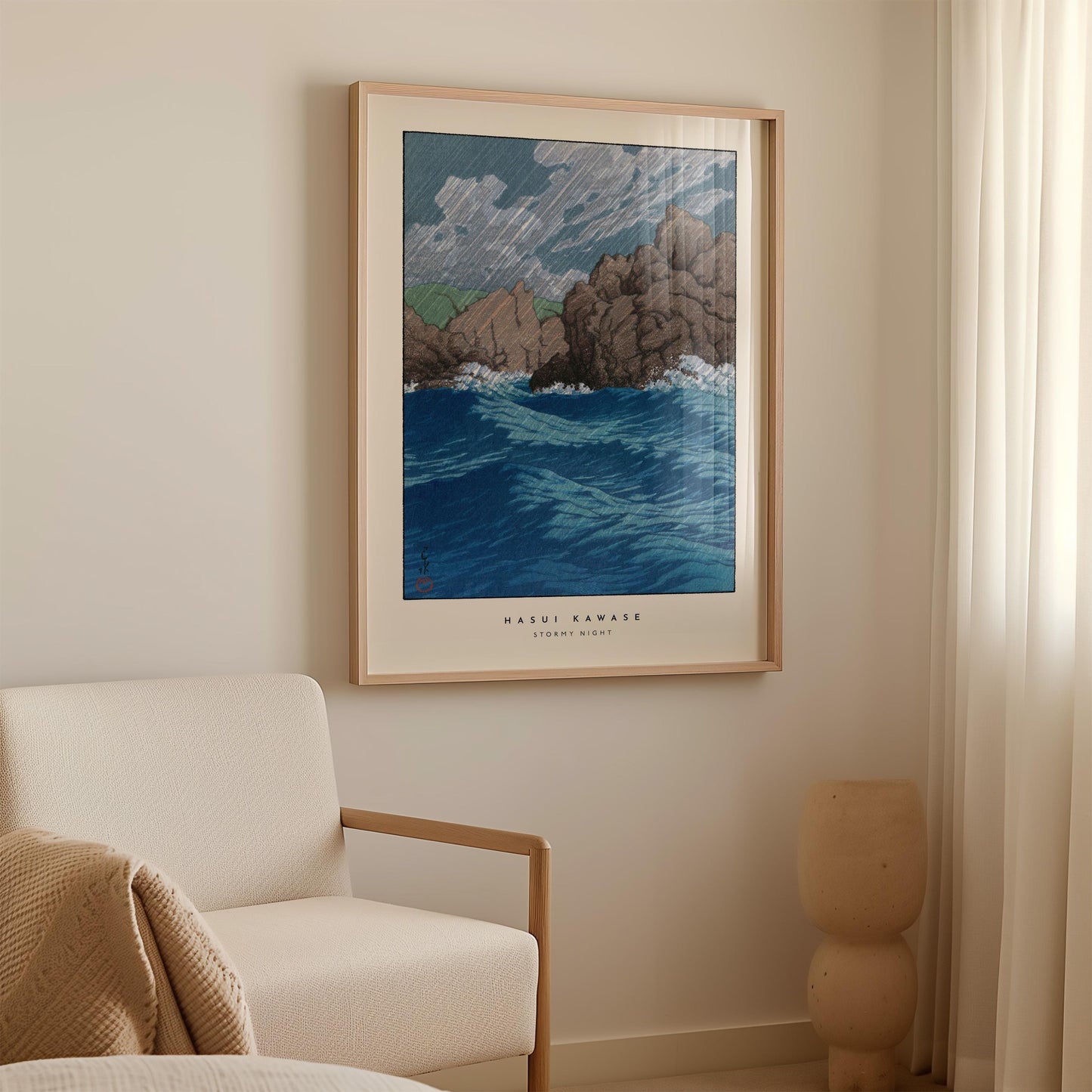 Hasui Kawase - Stormy Night Print