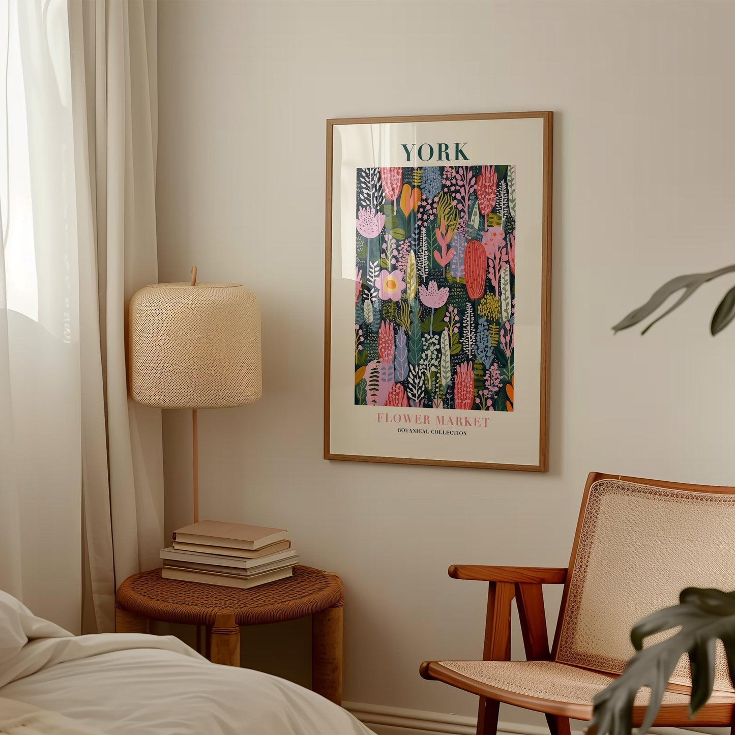 York Flower Market Print