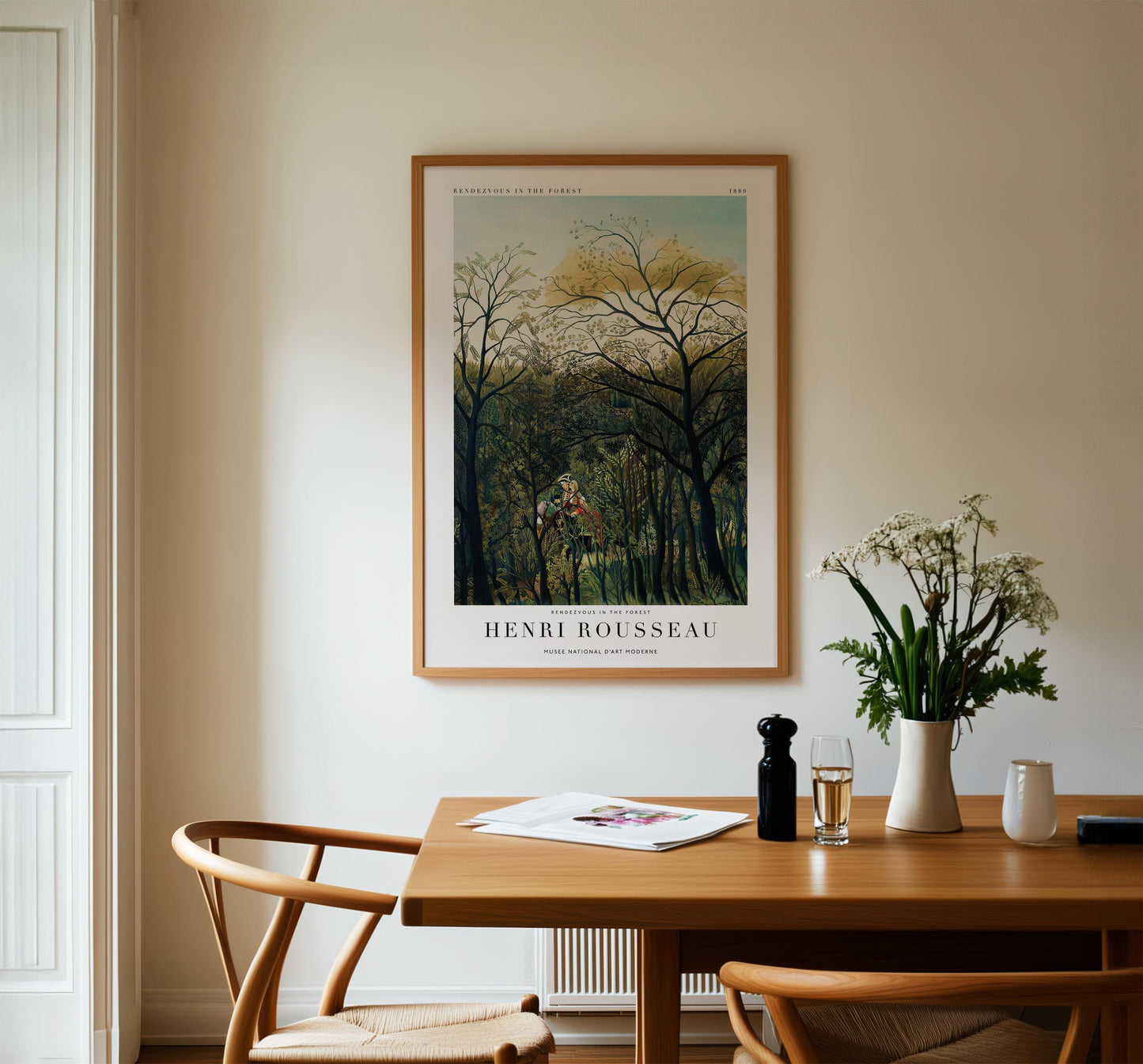 Henri Rousseau - Rendezvous in the Forest Print