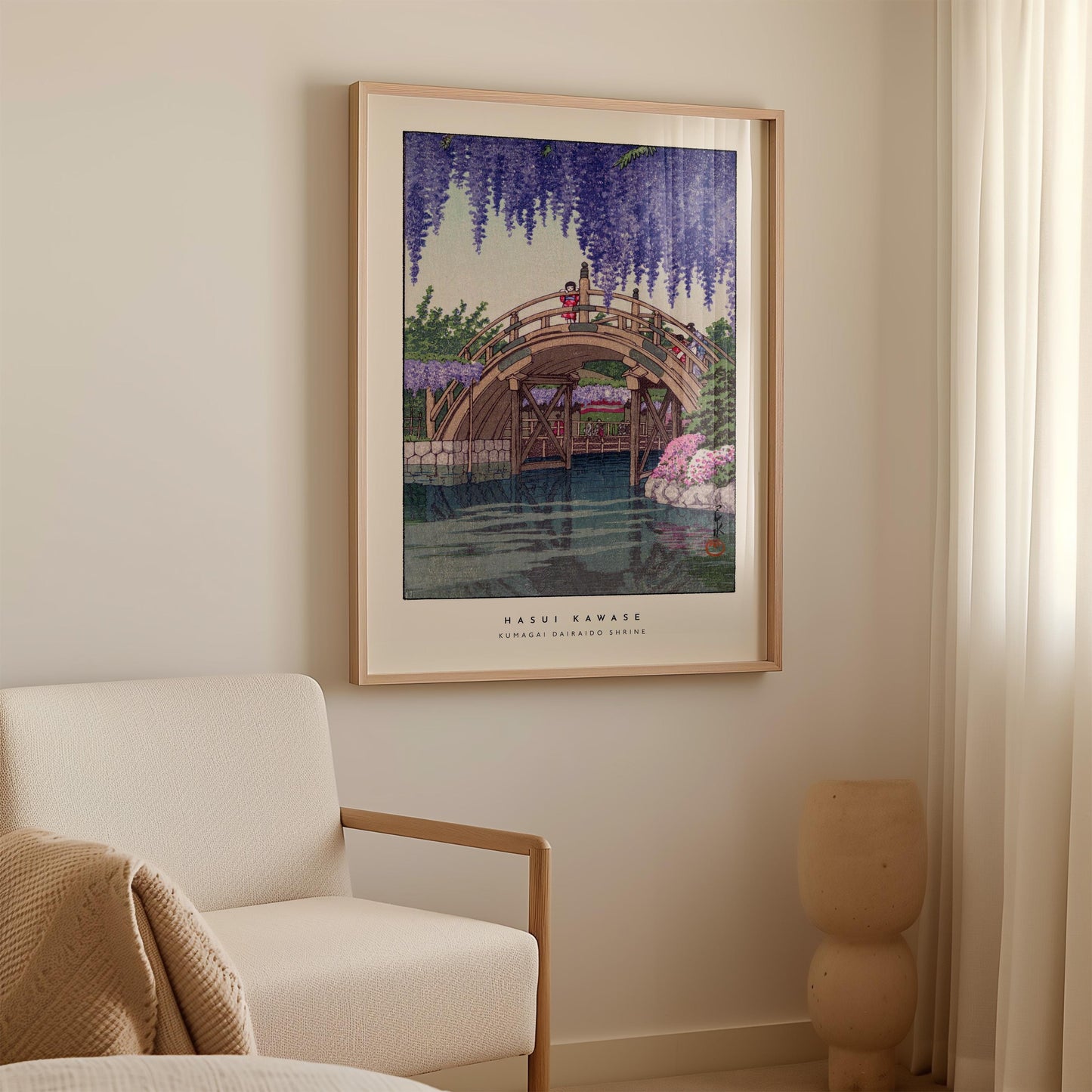 Hasui Kawase - Kumagai Dairaido Shrine Print