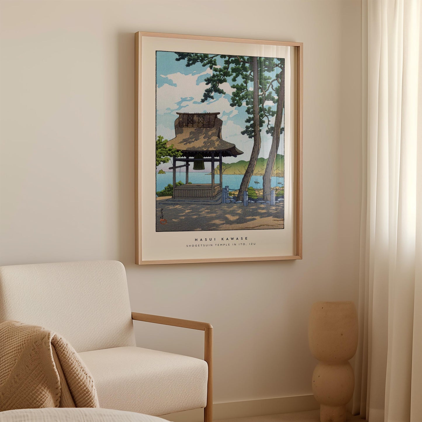 Hasui Kawase - Shogetsuin Temple in Ito, Izu Print