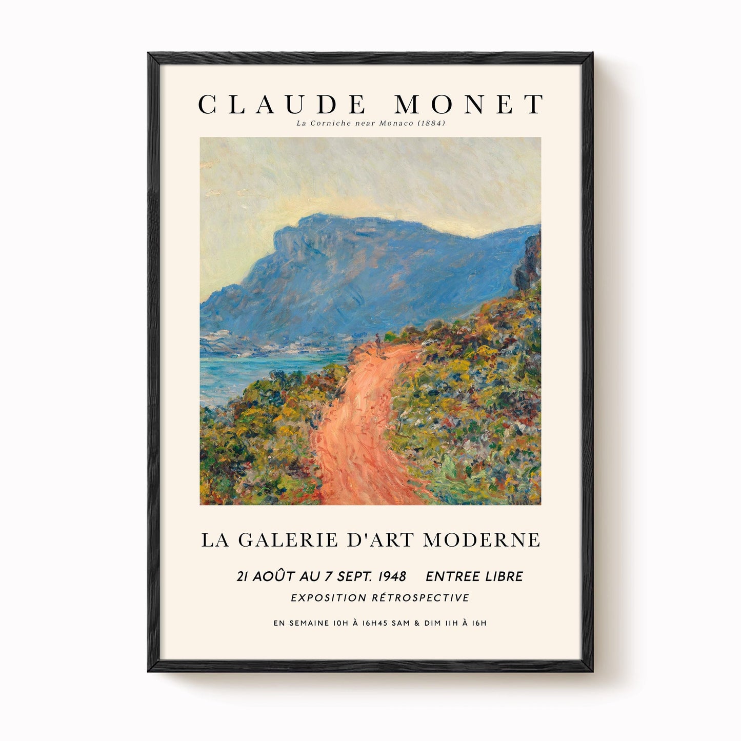 Monet - La Corniche Print