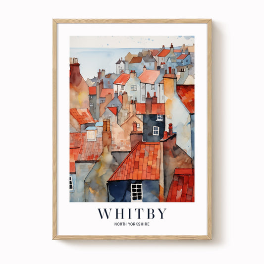 Whitby Yorkshire  Travel Print