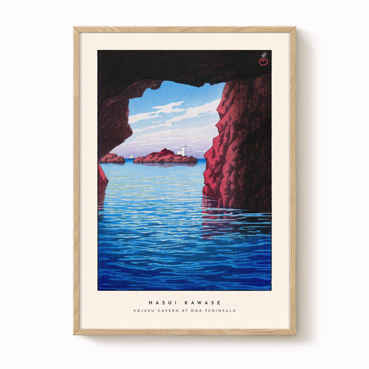 Hasui Kawase - Kojaku Cavern at Oga Peninsula Print
