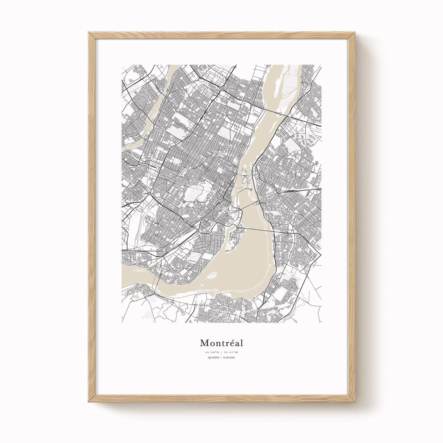 Montreal City Map Print