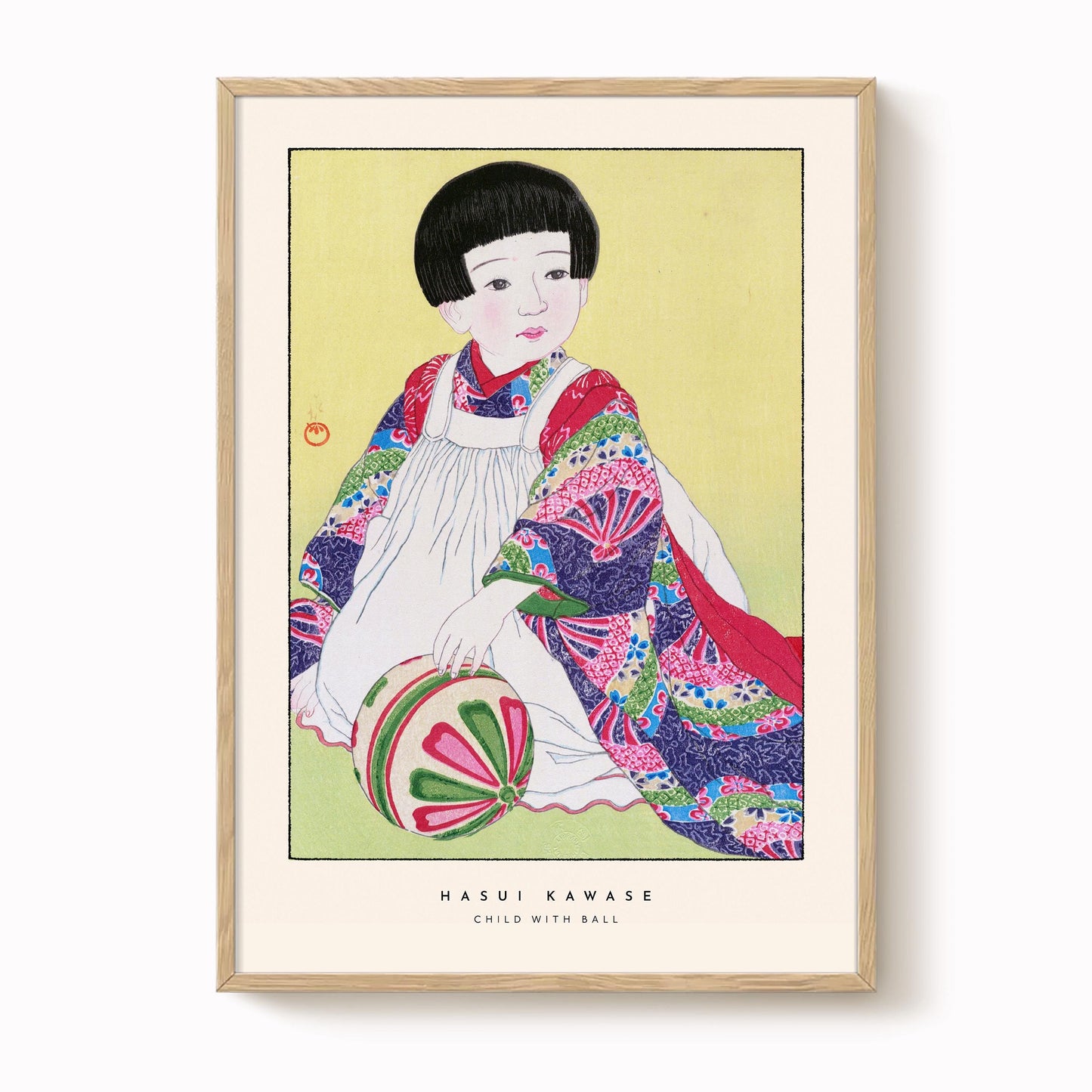Hasui Kawase - Child With Ball Print