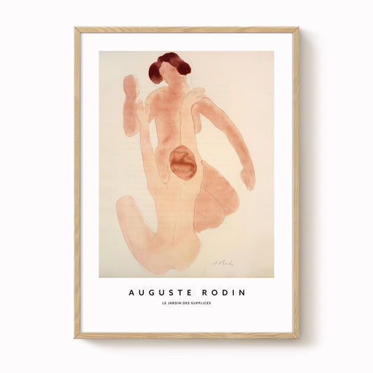 Auguste Rodin - Nude Watercolour Print