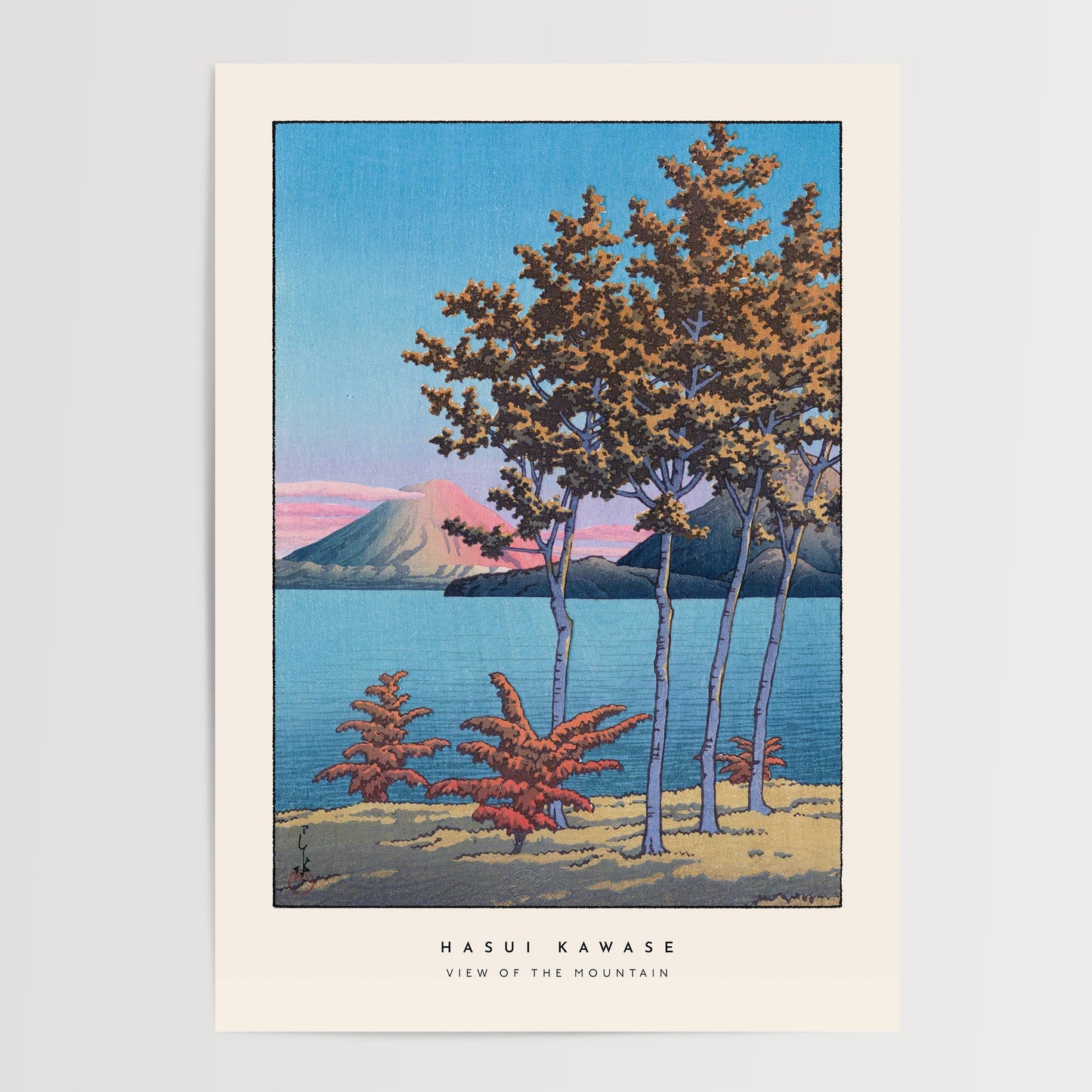 Hasui Kawase - View Of The Mountain Print