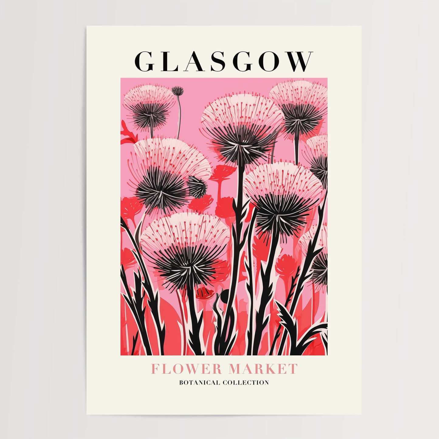 Glasgow Flower Market Print