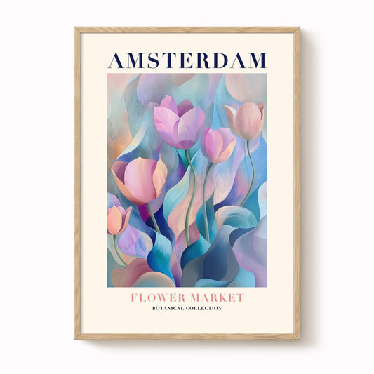 Amsterdam Flower Market Print