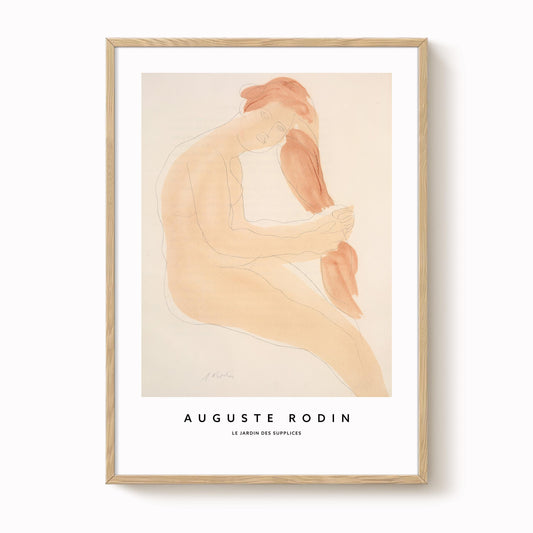 Auguste Rodin - Seated Nude Print