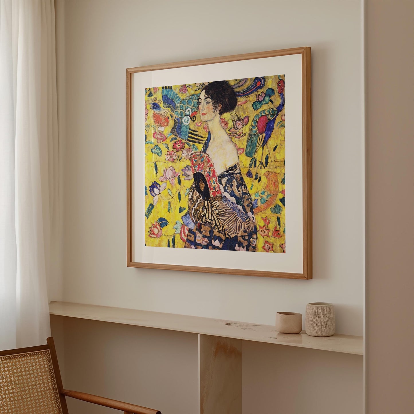 Gustav Klimt - Woman with Fan Print