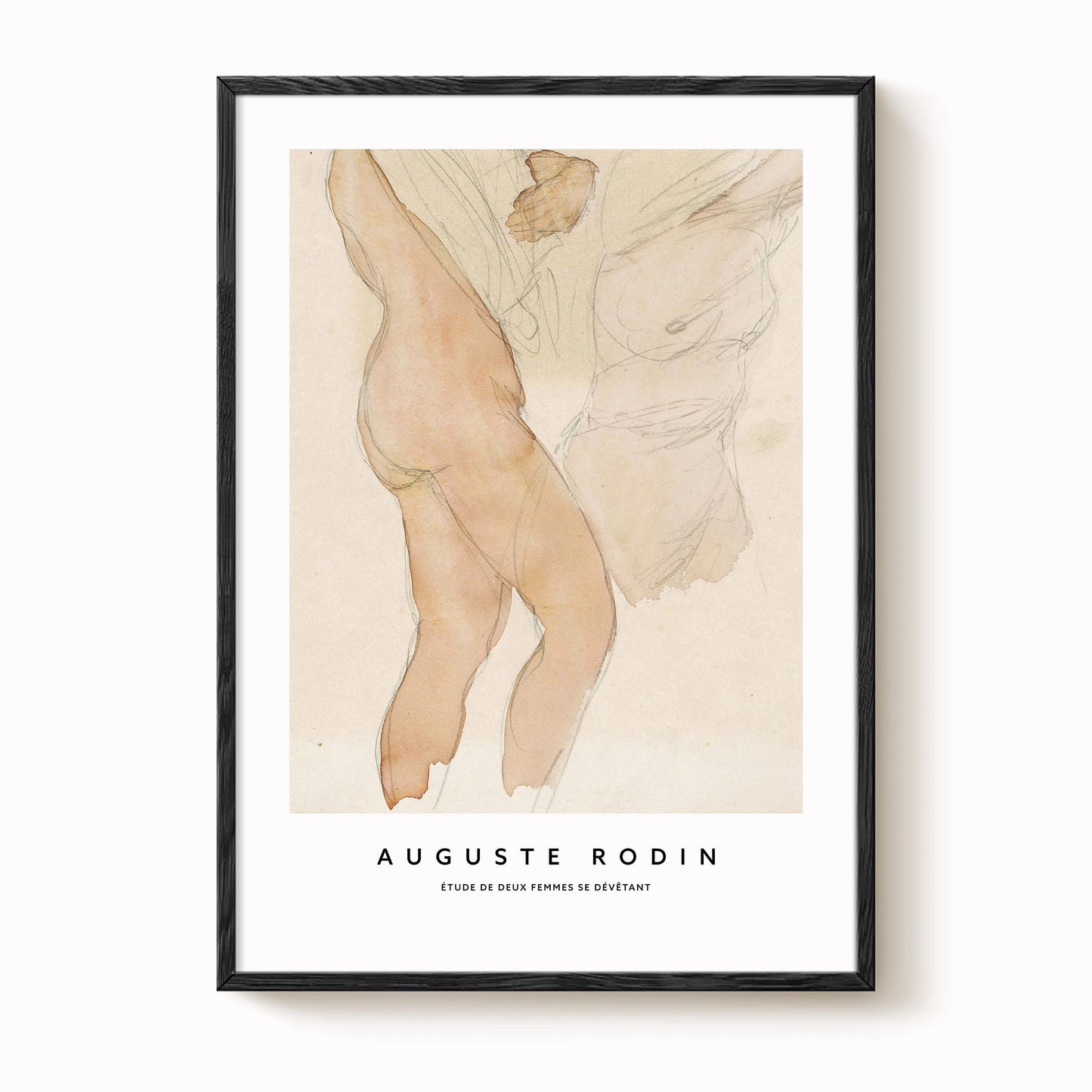 Auguste Rodin - Nude Study Print