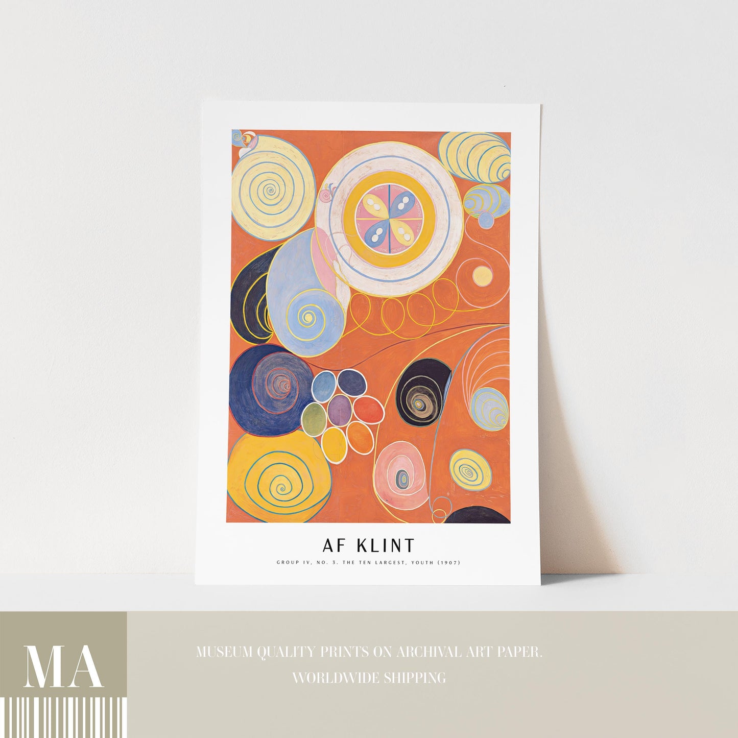 Hilma af Klint - Group IV, No. 3. The Ten Largest, Youth Print