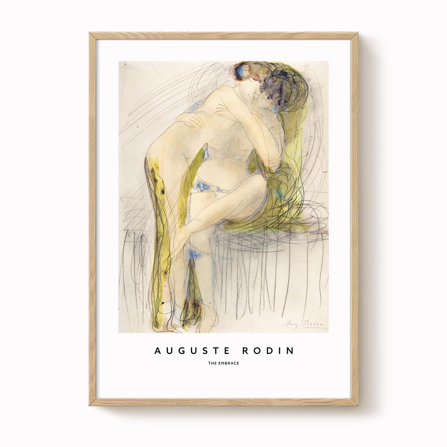 Auguste Rodin - The Embrace Print