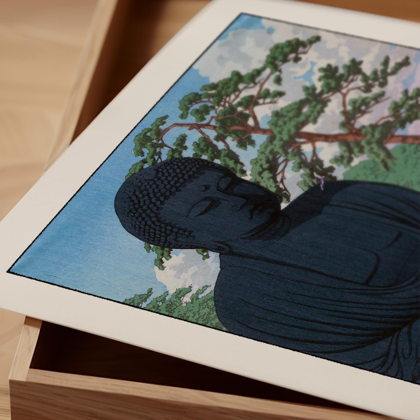 Hasui Kawase - The Great Buddha, Kamakura Print