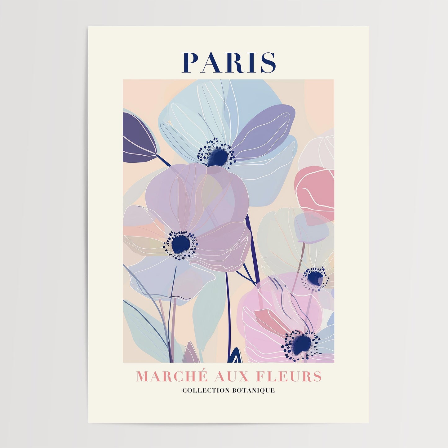 Paris Flower Market Print
