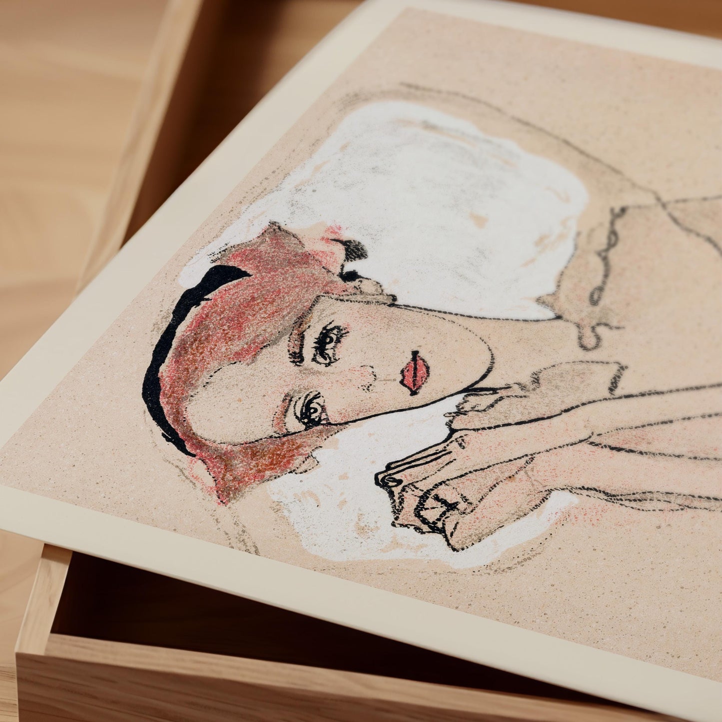 Egon Schiele - No. 288: Portrait of a Young Woman Print