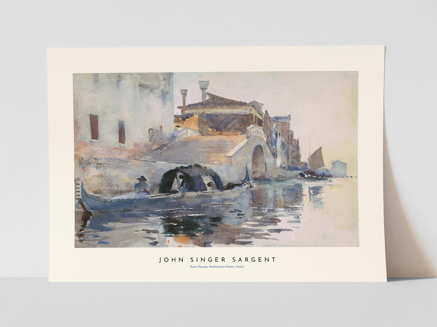 John Singer Sargent - Ponte Panada, Fondamenta Nuove, Venice Print