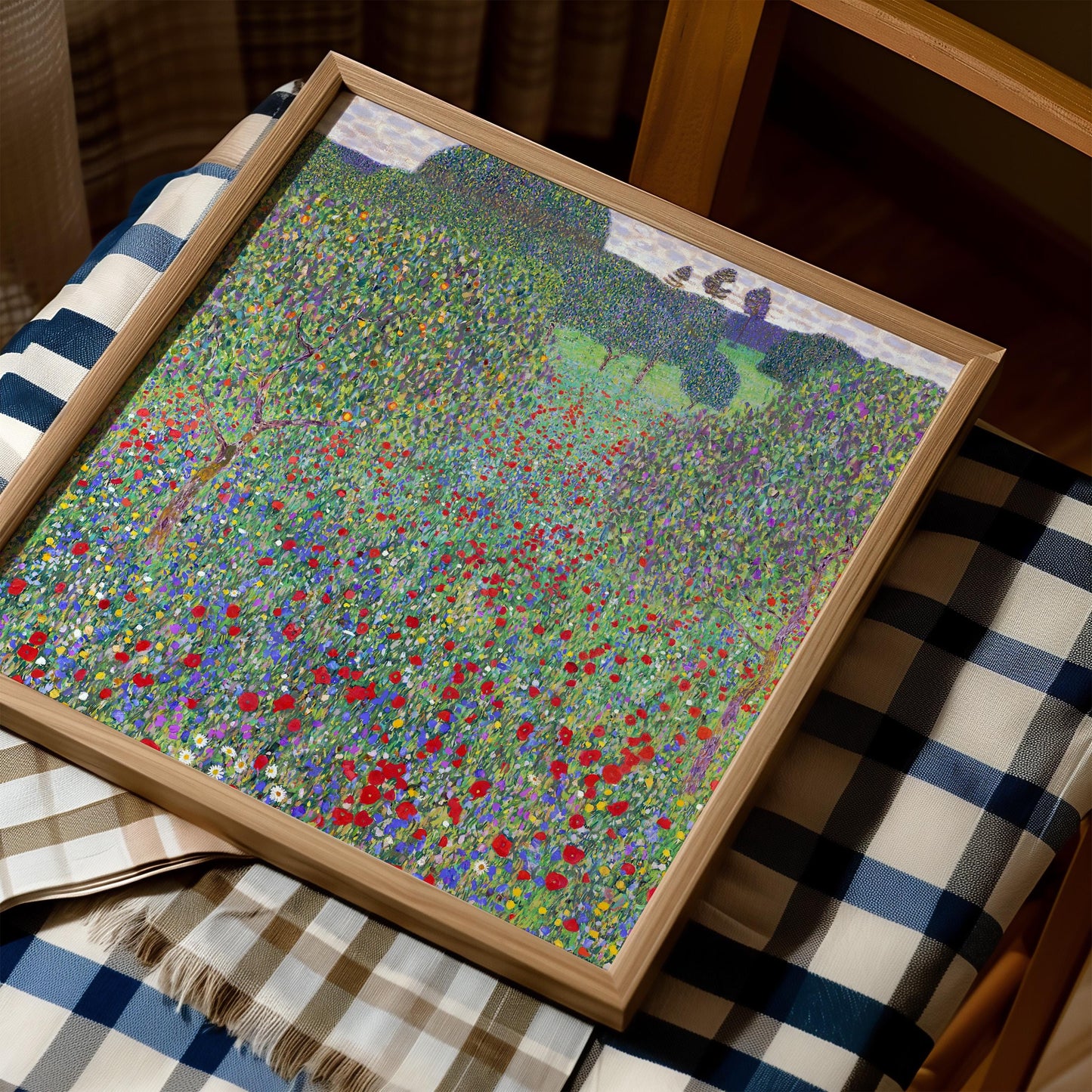 Gustav Klimt - Poppy Meadow Art Print