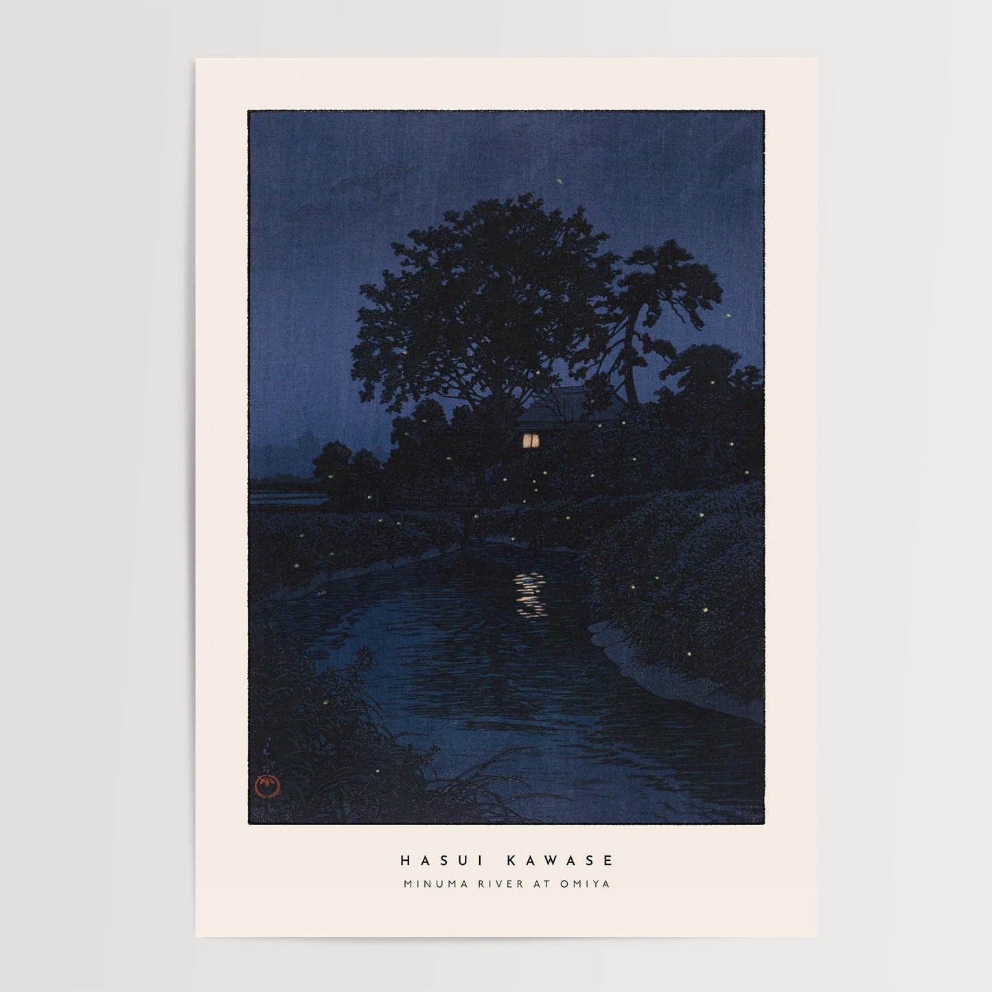Hasui Kawase - Minuma River at Omiya Print
