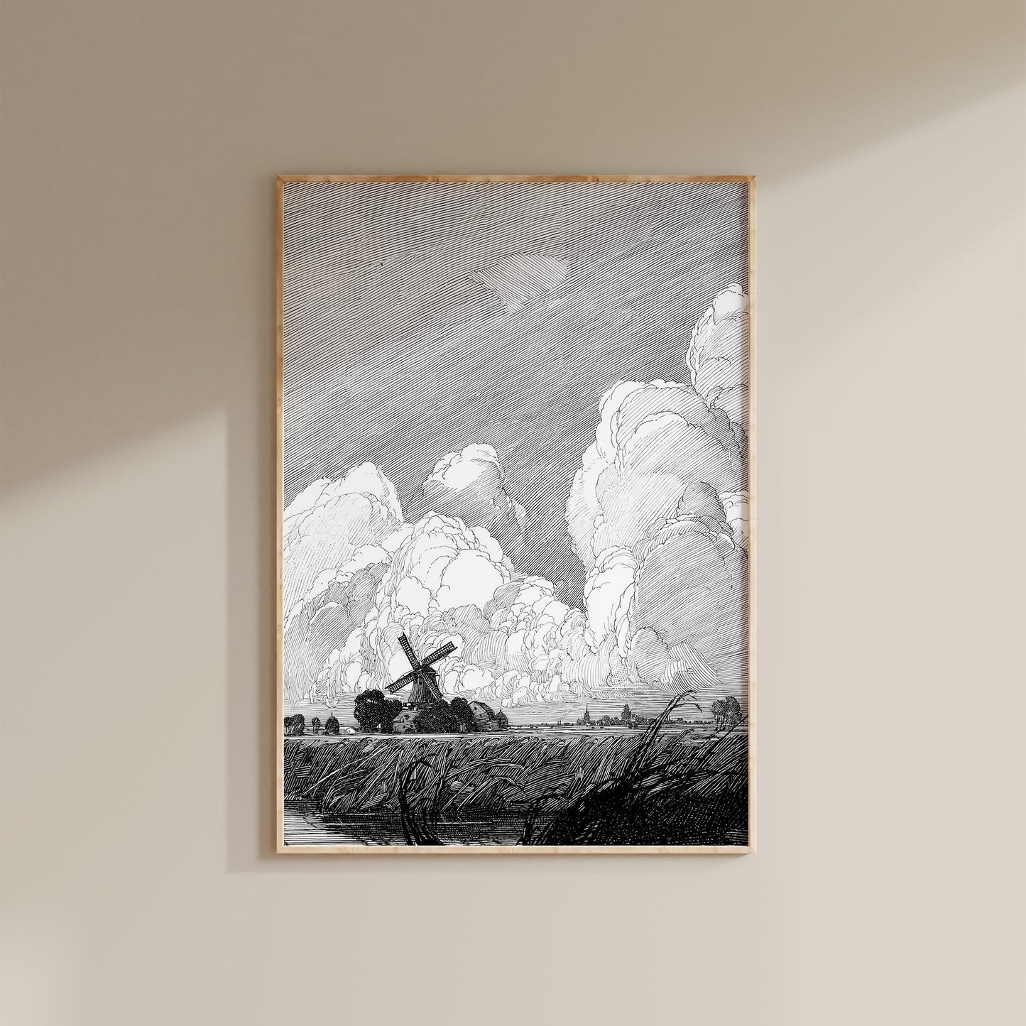 Franklin Booth - Windmill Art Print
