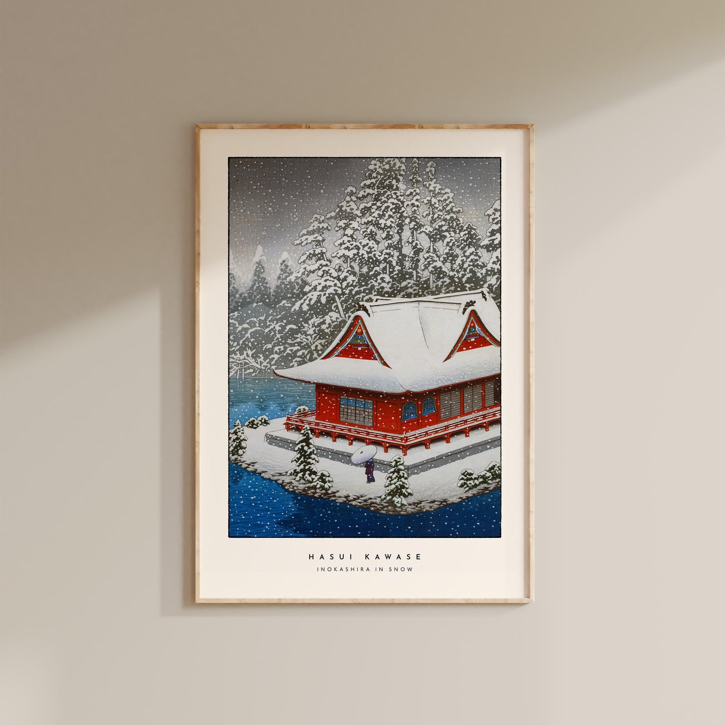 Hasui Kawase - Inokashira In Snow Print