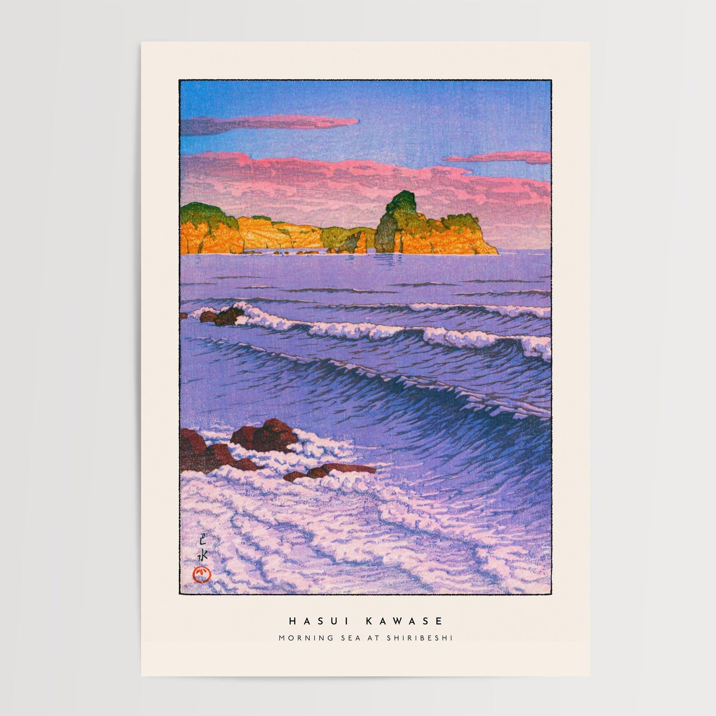 Hasui Kawase - Morning Sea at Shiribeshi Print
