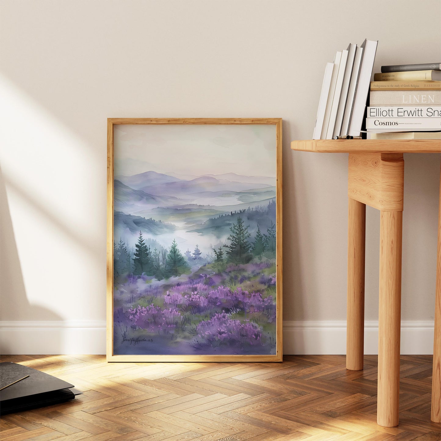 Scottish Highlands Misty Morning Print