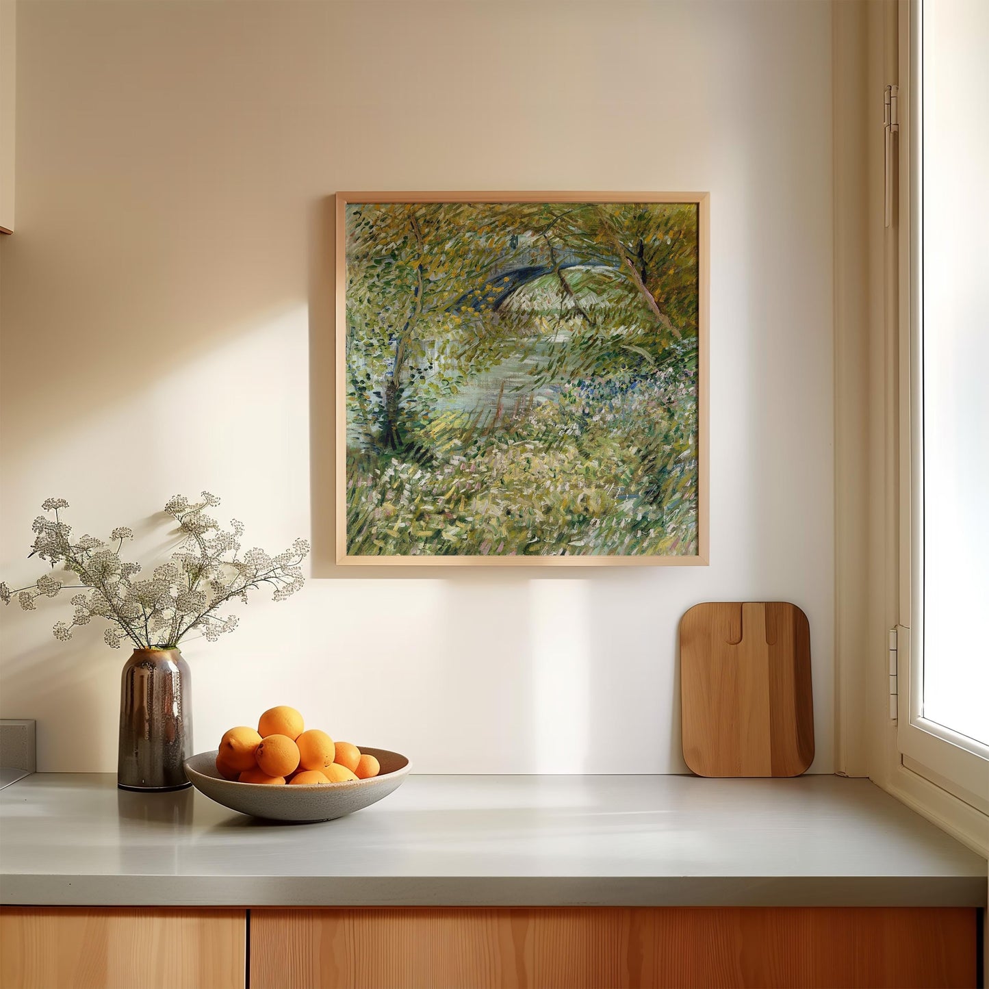 Van Gogh Wall – Riverbank In Springtime print