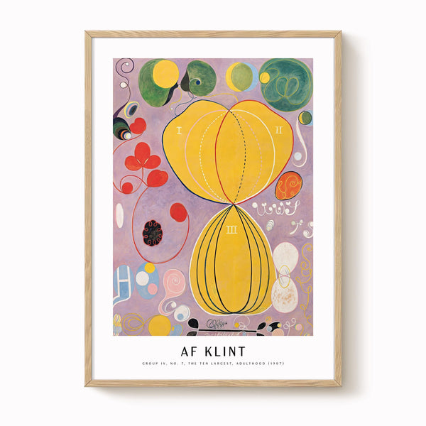 Hilma af Klint - Group IV, No. 7, The Ten Largest, Adulthood Print