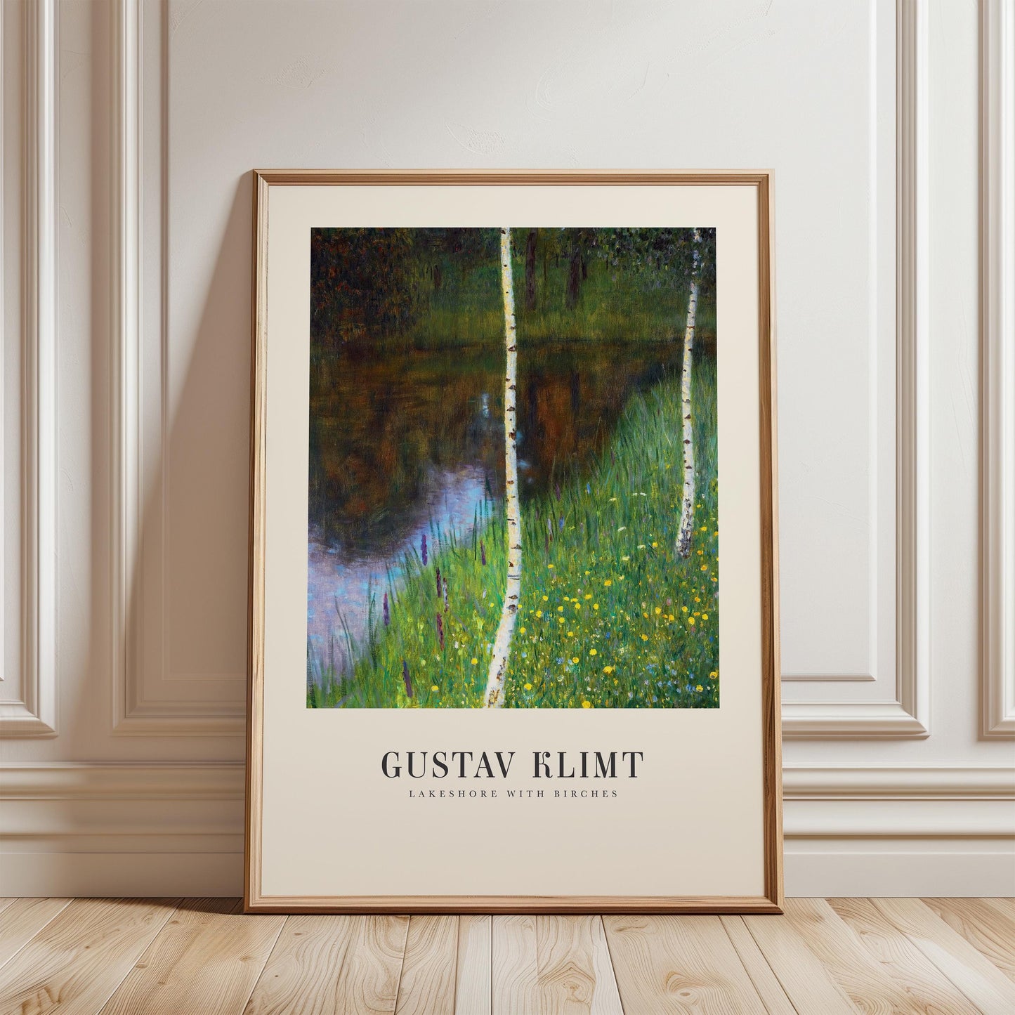 Gustav Klimt - Lakeshore with Birches Print