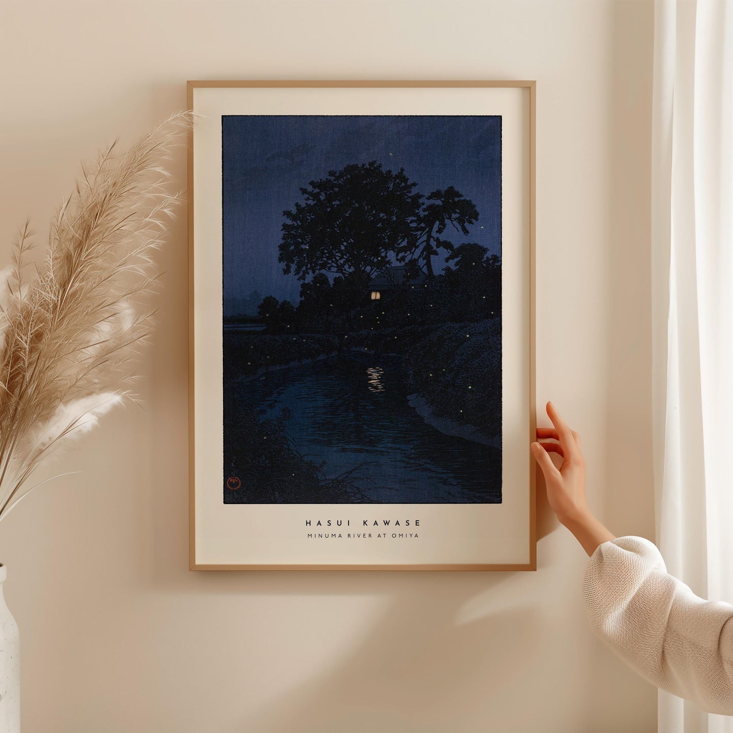 Hasui Kawase - Minuma River at Omiya Print