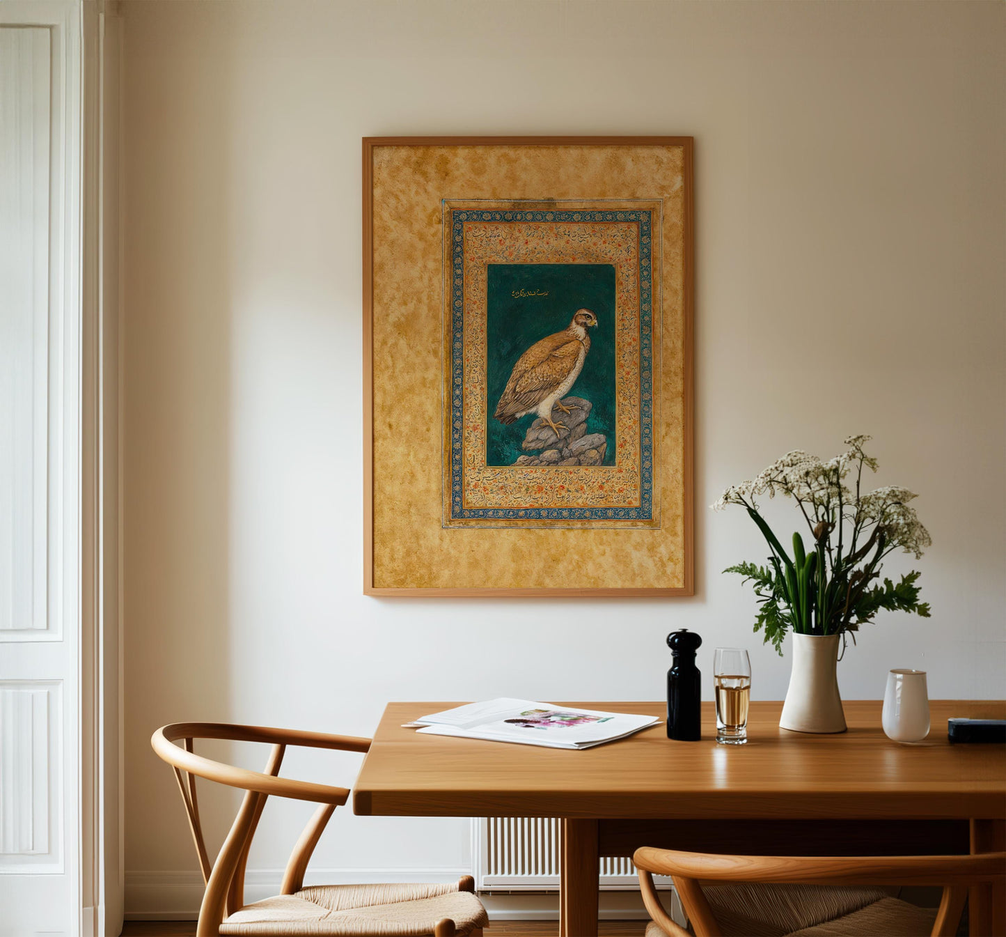 Mughal Golden Vulture Print