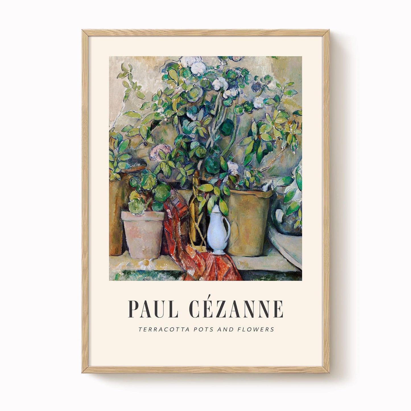 Cézanne - Terracotta Pots and Flowers Print
