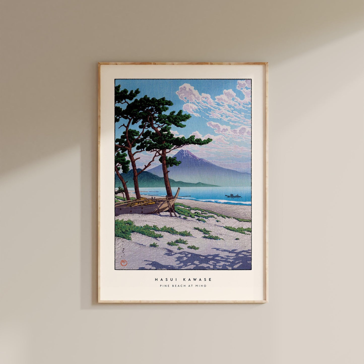 Hasui Kawase - Pine Beach at Miho Print