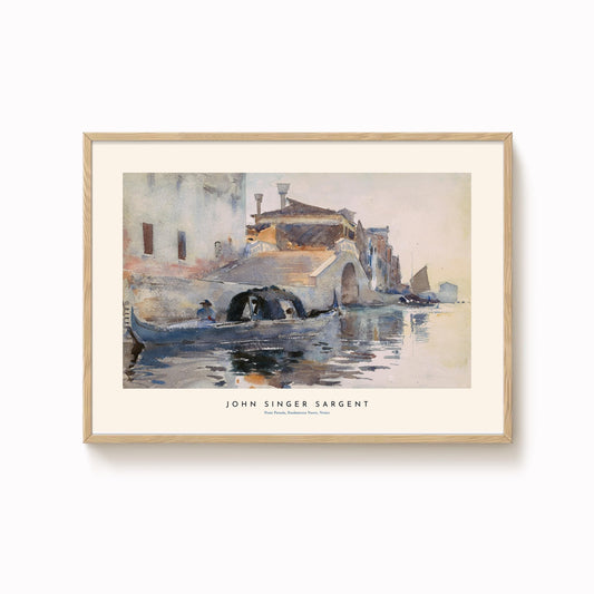 John Singer Sargent - Ponte Panada, Fondamenta Nuove, Venice Print