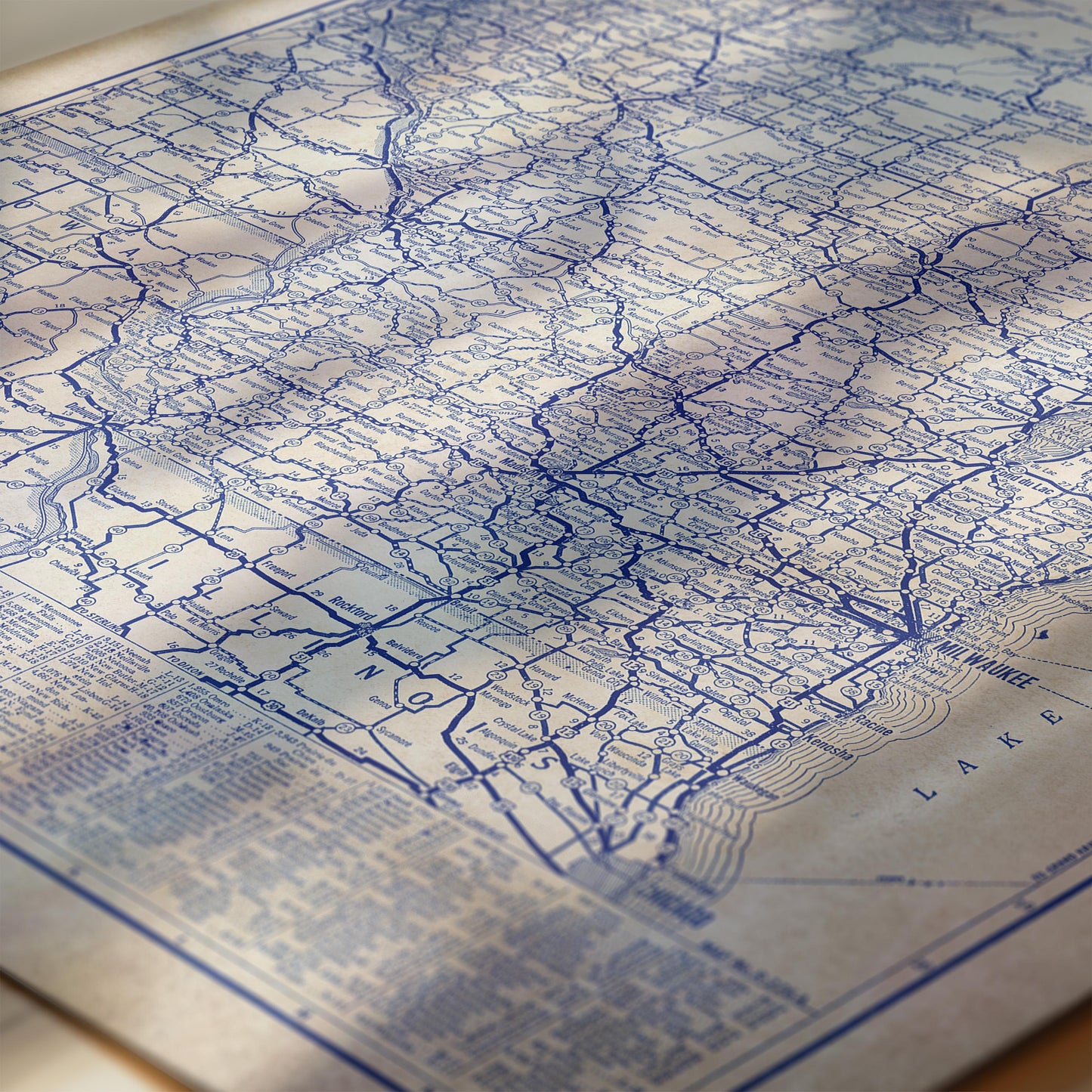 The image is a detailed map of the United States, showing the various states and their geographical features.