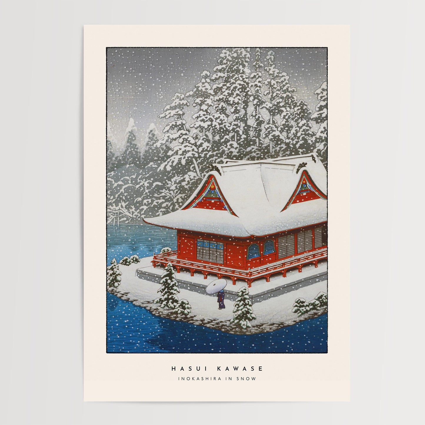 Hasui Kawase - Inokashira In Snow Print