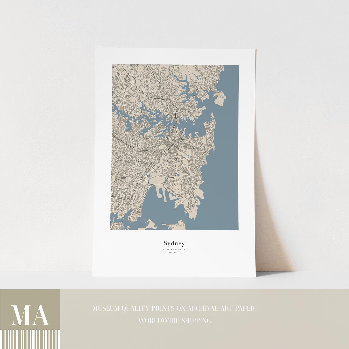 Sydney City Map Print
