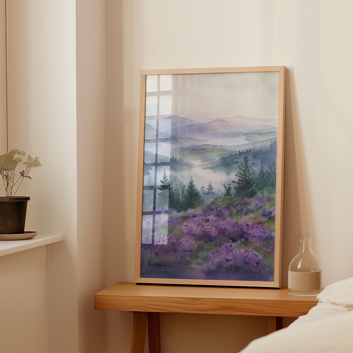 Scottish Highlands Misty Morning Print