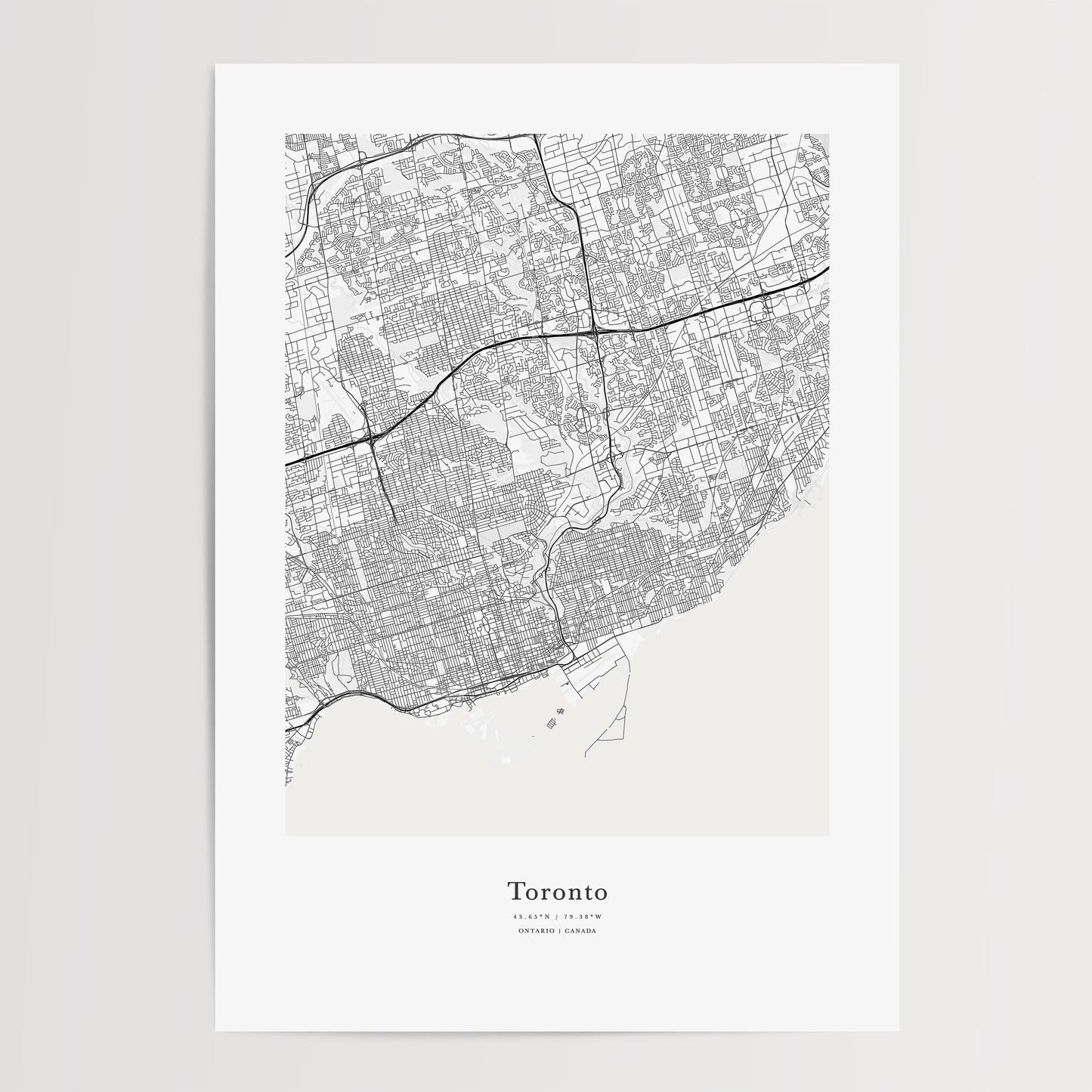 Toronto City Map Print