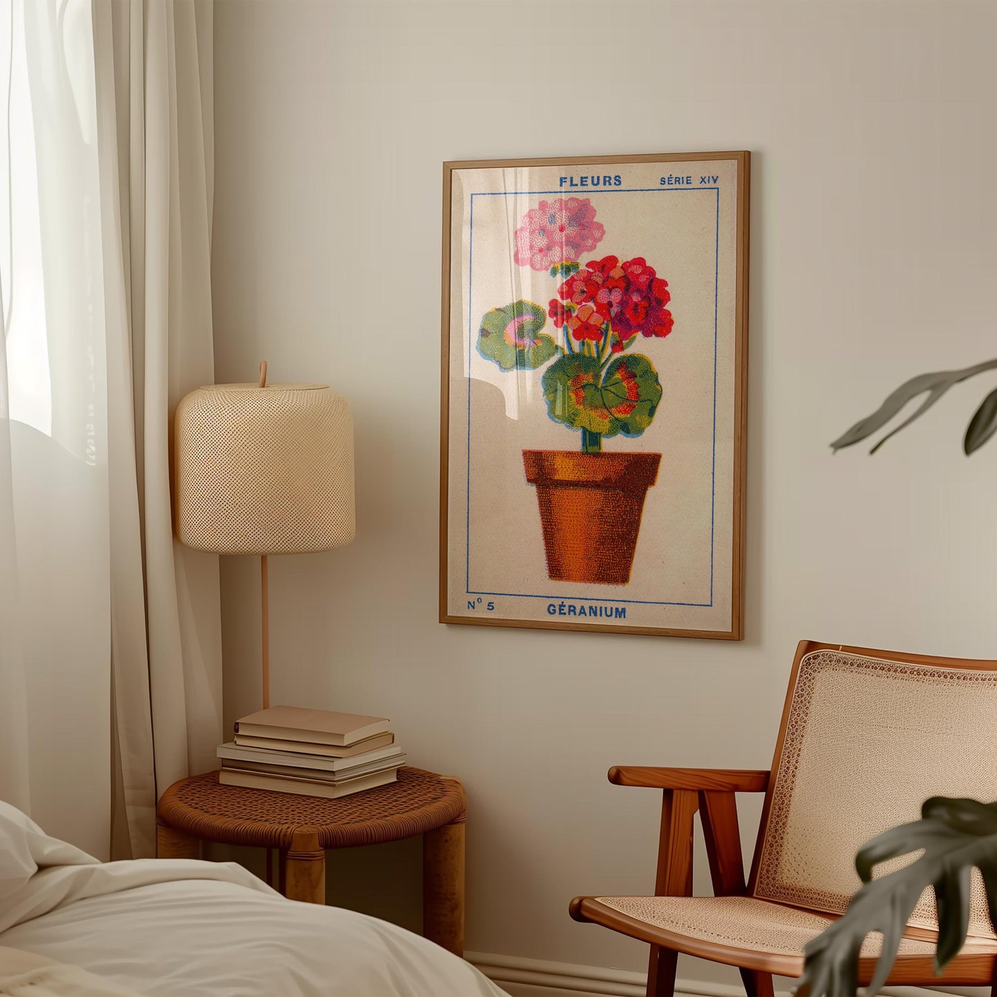 Vintage Geranium Print