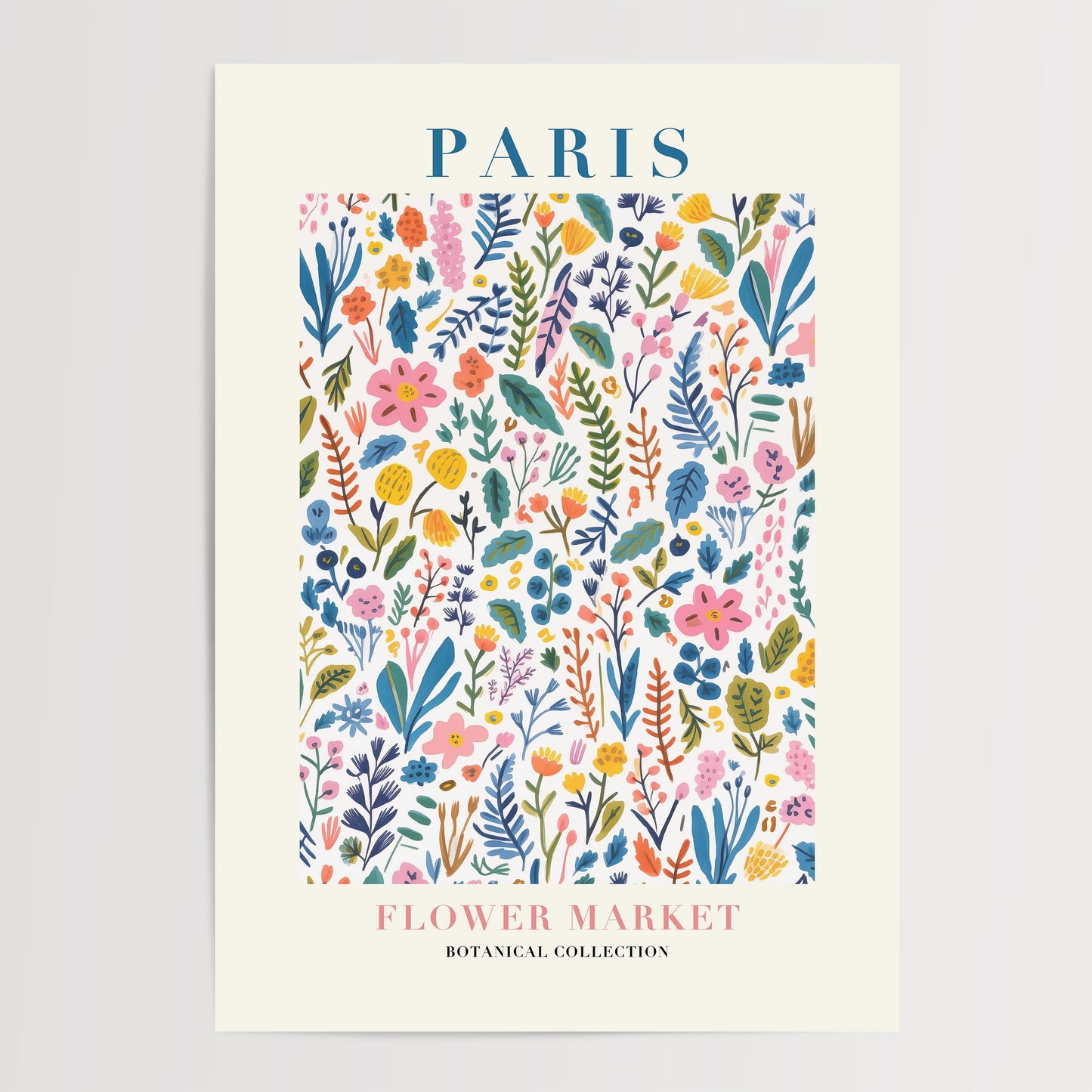 Paris Flower Market Print