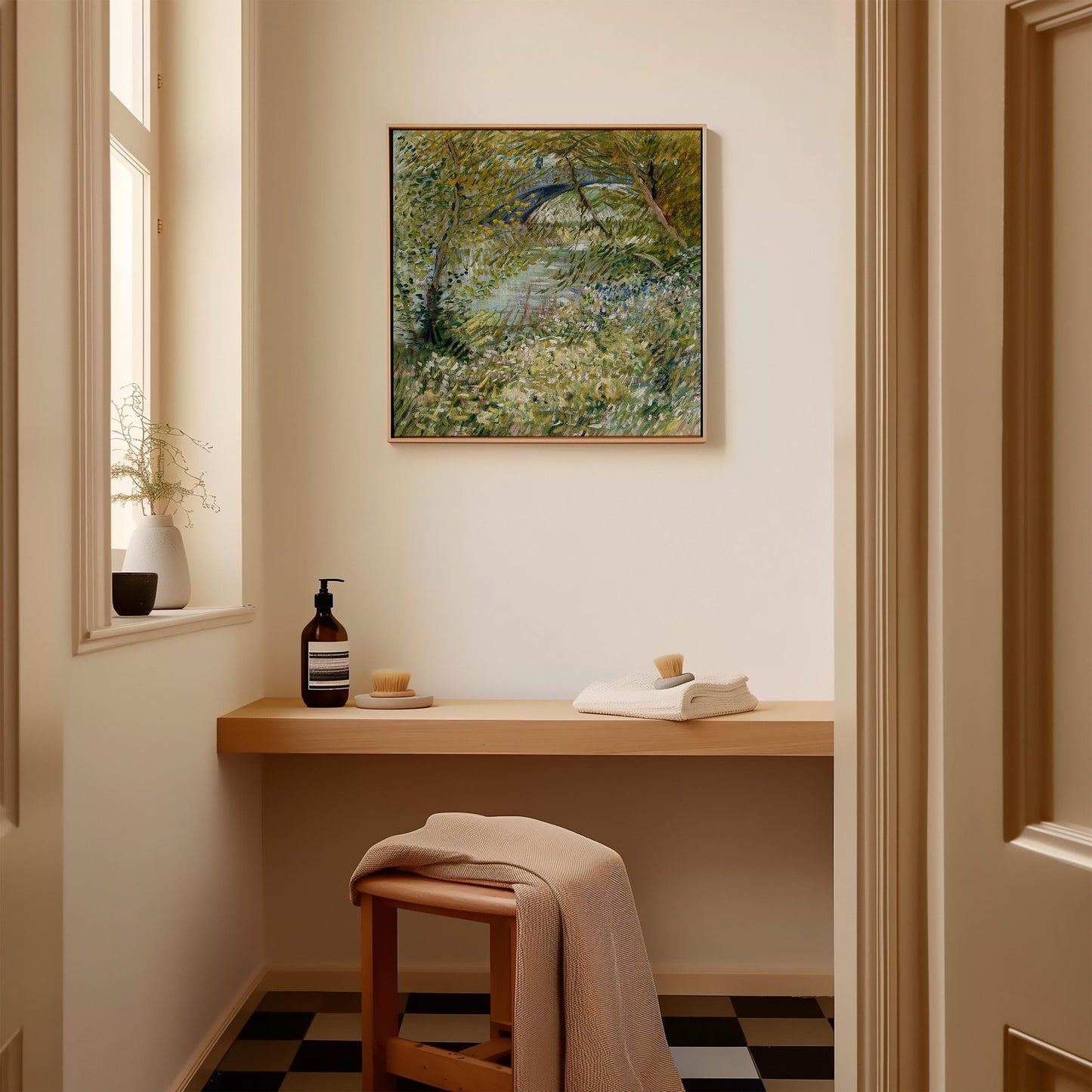 Van Gogh Wall – Riverbank In Springtime print