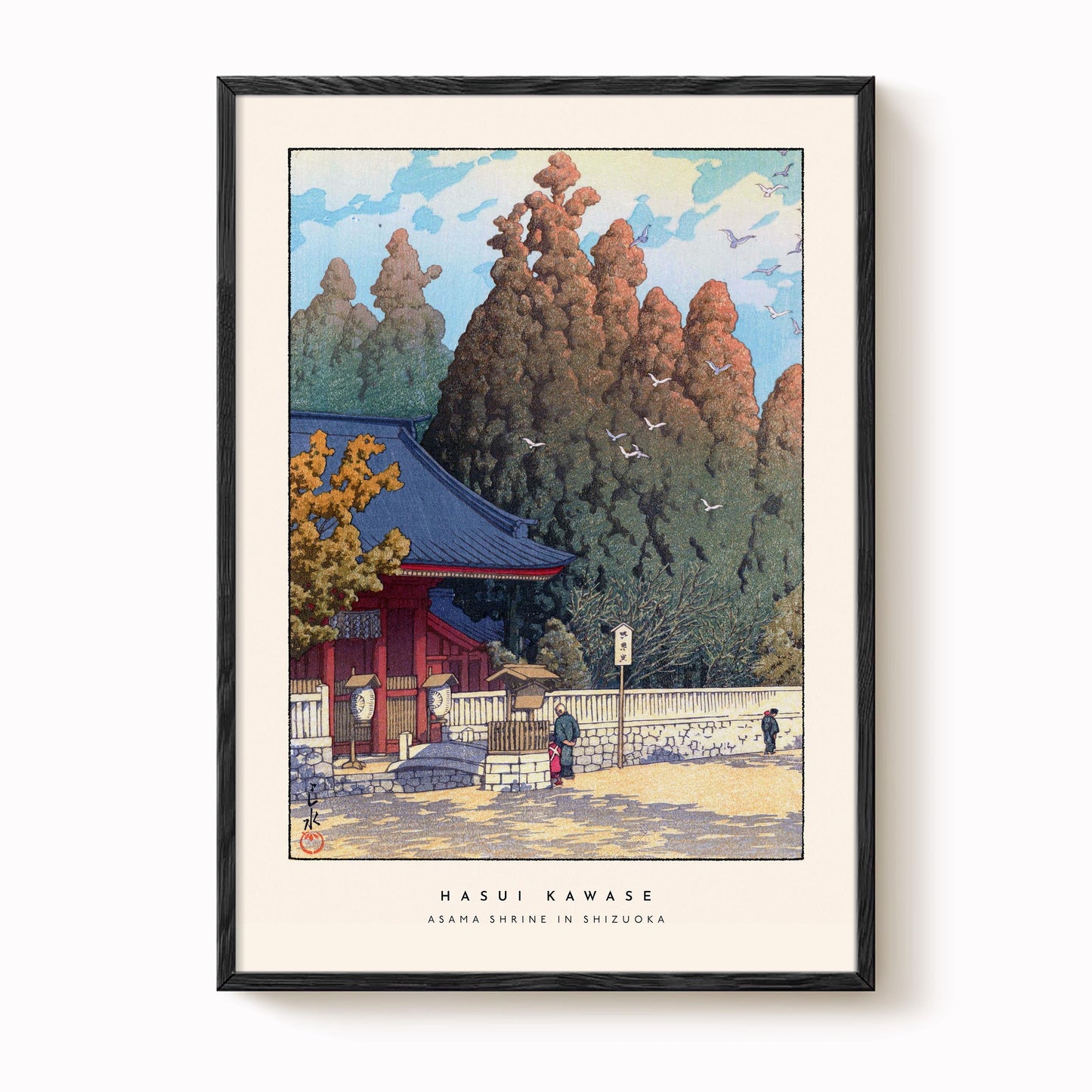 Hasui Kawase - Asama Shrine in Shizuoka Print